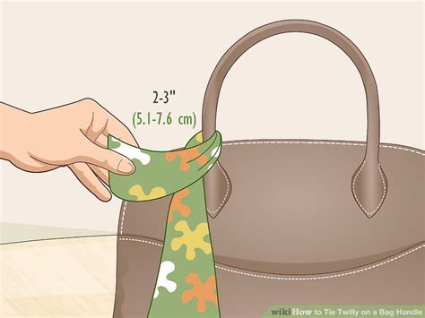 how to tie twilly around handle.